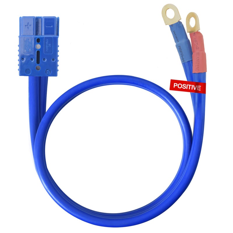 TOPDC Quick Connect Power Cable 1 Gauge 5 Feet Jumper Cables for Car, SUV and Trucks Battery, Heavy Duty Automotive Booster Cables for Jump Starting Dead or Weak Batteries - Image 1